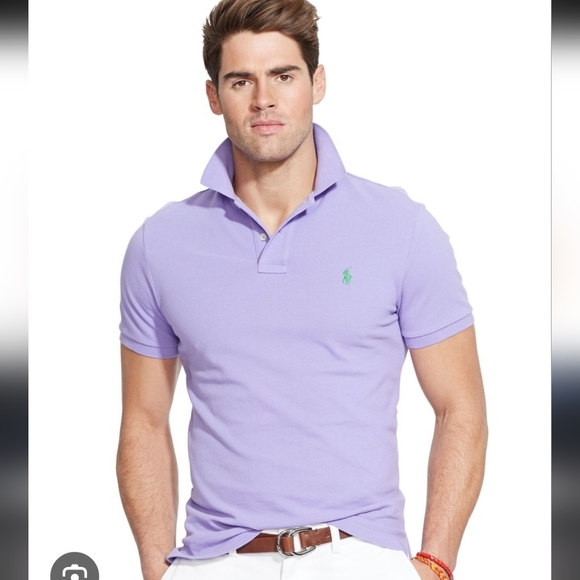 Ralph Lauren Other - Polo Ralph Lauren Purple Polo Shirt with Green Logo S